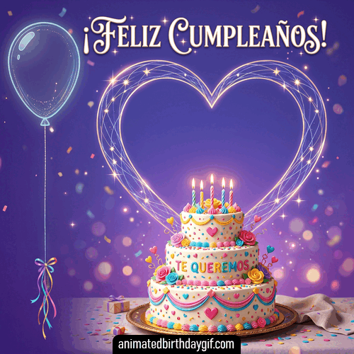 Plantilla Torta de cumpleaños y globo para cumpleaños de Alguien Especial